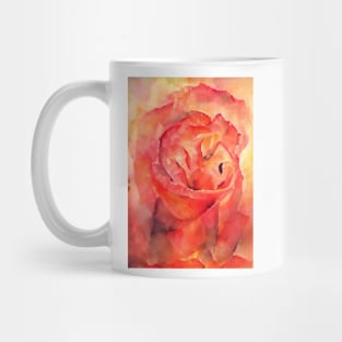 Watercolor Rose Mug